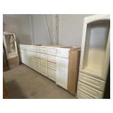 Bottom kitchen cabinets, two top kitchen