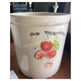 Large 5 gallon crock, chippy paint, disassembled