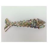 Abalone mother of pearl articulated bottle