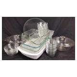 Pyrex bakeware- casseroles, loaf pan, small pyrex