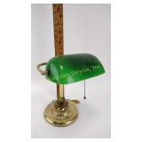 Vintage green desk lamp