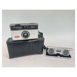 Vintage Kodak camera and case, opera binoculars