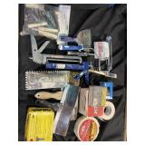 Painting supplies and hardware, caulk guns,