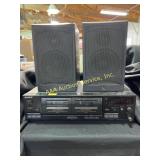 Infinity 15-100W speaker pair, sony tc-wr465