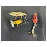 Vintage fishing lures and Spin-I-Didder by South