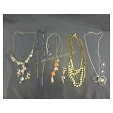 Costume jewelry- necklaces, earrings