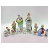 Porcelain figurines made in occupied Japan-lady
