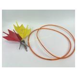 Vintage lawn darts- set of 4 and 2 hoops