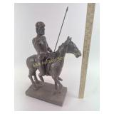 Don Quixote on horseback statuette