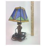 Small stained glass lamp- some small chips and