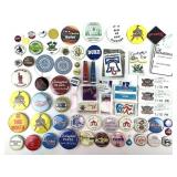Collection of buttons/pins Auburn Cord