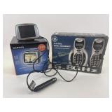 Garmin street pilot gps, GE cordless phone with 2