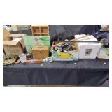 Wine rack, comment card box, nunchucks, grill