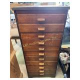 Wooden cabinet, has some scratches, 36.5in tall,
