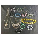 Costume jewelry, bracelets and necklaces