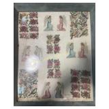 Framed Victorian die cuts