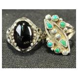 Sterling ring, turquoise ring