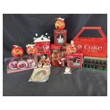 Coca Cola collectable Christmas ornaments, Coca