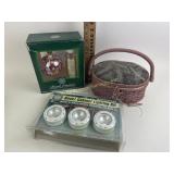Candles, under cabinet lighting kit, sewing