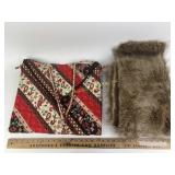 Babeyoung faux fur scarf, tote bag