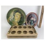 Pepsi serving tray, falstaff serving tray, wood