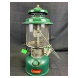 Green Coleman lantern in good condition