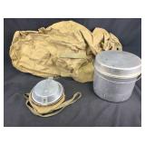 Military buckets, boy scouts cook kit , boy