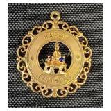 14 k happy birthday pendant