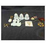 Haviland France porcelain ornament, Christmas