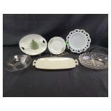 Lennox celery tray and other assorted serving