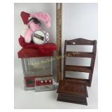 Claw machine (untested), jewelry box, spice