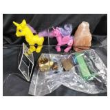 Stained glass suncatcher, Model train cars, my