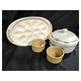 Pfaltzgraff deviled egg plate, Hall