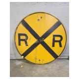 Railroad crossing sign