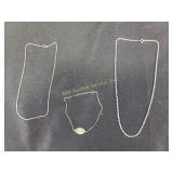 Sterling chain, sterling LM bracelet