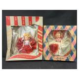 Vintage plastic dolls including a lovely doll in