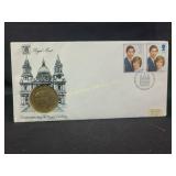 Royal mint coin commemorating the royal wedding