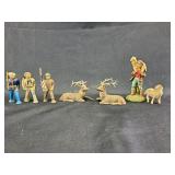 Metal miniatures- military, boy with sheep made