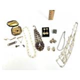 Costume jewelry- cuff links, necklaces,
