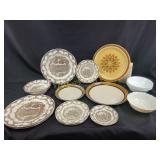 English Ironstone tableware tranferware dishes-