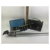 Old lunchbox, socket wrench set, Continental