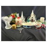 Christmas decor- sleigh with angel, light up