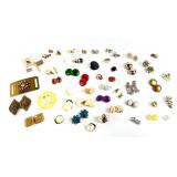 Costume jewelry clip on earrings, variety, slip