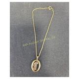 14k gold heart necklace