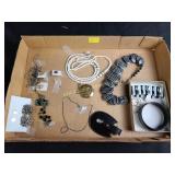 Costume jewelry, necklaces, bracelets, earrings