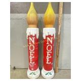 Blow mold Christmas candles (2)