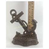 Cast iron anchor door stop
