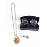 Necklace and earring set from Germany, vintage