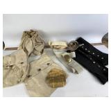 Military uniform pieces, Marines buckle, muslin