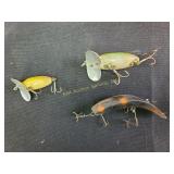 Vintage fishing lures- 2 Jitterbug Fred Arbogast,